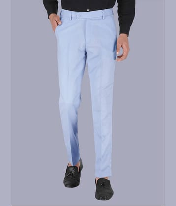 CLARE&CLARA Light Blue Regular Formal Trouser ( Pack of 1 )