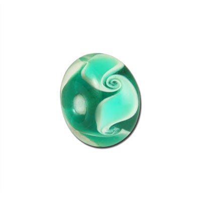 Beadwaala Handmade Fancy Lampwork Glass For Jewelry Making. (Roundel) SFL-226-Per Packet 25 Pcs / 10X18 MM