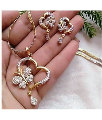 Sunhari Jewels - Silver Pendant set ( Pack of 1 )