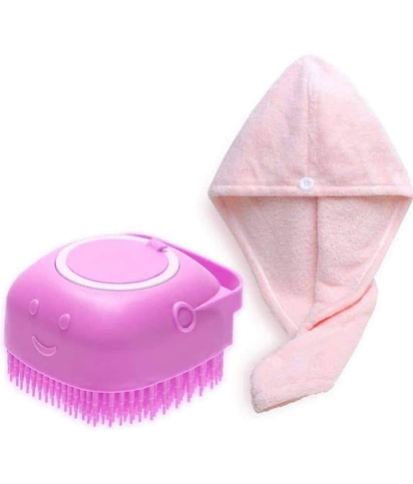 Majestique Bath Silicone Shower Scrubber, Suitable for All Skin Silicone Loofah - Multicolor