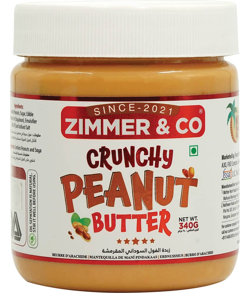 Zimmer & Co Crunchy PeanutButter Spread 340 g