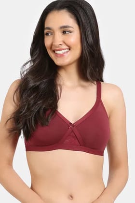 Zivame Non Padded Non Wired Bra | Py10hl-Sundried Tomato / 32B