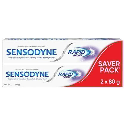 Sensodyne Rapid Relief Saver Pack 2x80 g Net wt. 160 g 