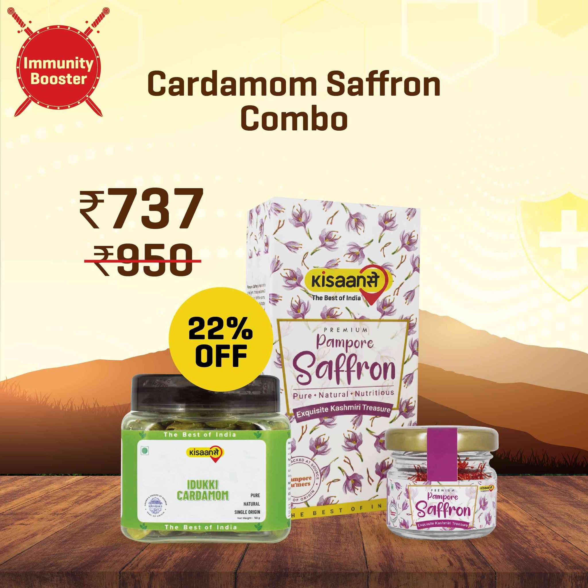 KisaanSay Cardamom Saffron Combo