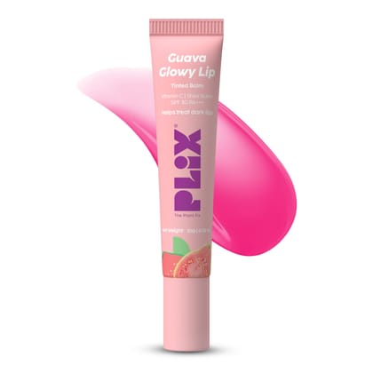 The Plant Fix Plix Guava Glowy Lip Tinted Balm | Shea Butter & Vitamin E for Soft Lips | SPF 30 PA+++ Sun Protection | 10g The Plant Fix Plix Guava Glowy Lip Tinted Balm | Shea Butter & Vitamin E for Soft Lips | SPF 30 PA+++ Sun Protection | 10g - Pink