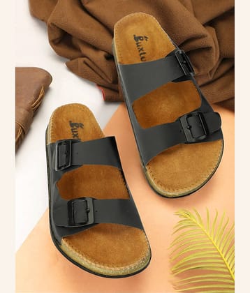 Buxton - Black Men's Floater Sandals