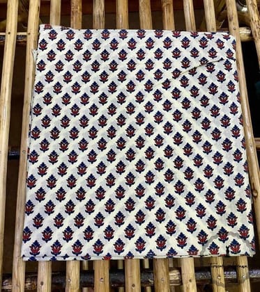 Elegant Unstitched Cotton Fabric for Kurtas-White