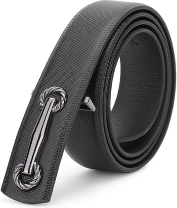 Kastner - Black Faux Leather Men's Casual Belt ( Pack of 1 )