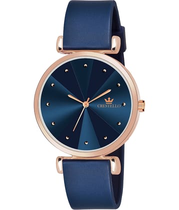 Crestello - Blue Silicon Analog Womens Watch