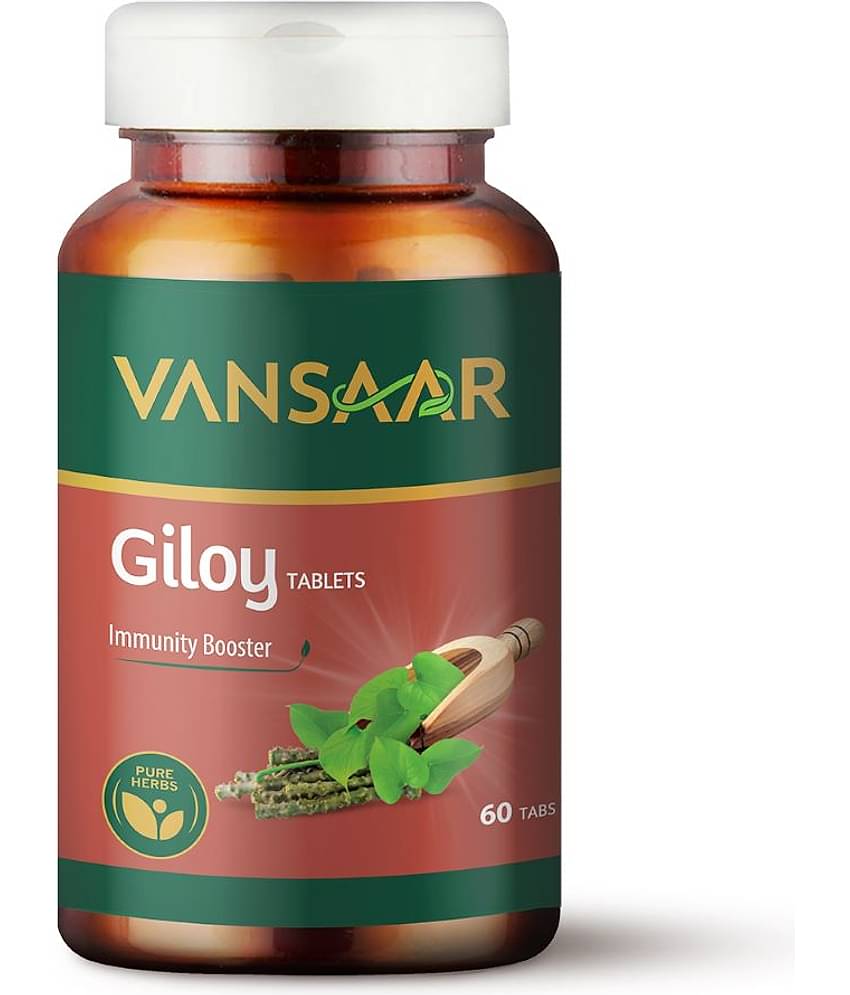 Vansaargiloy Tablets,Supports Immune Health,Good For Digestion,Made With 100% Puregiloy,60 Tablet