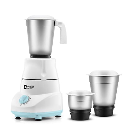 Orient Electric 500W mixer grinder | Kitchen Kraft 500 MGKK50B3 with 3 SS jars | Longer life balanced coil motor | ABS body | Uniform grinding | 5 years motor warranty Orient Electric 500W mixer grinder | Kitchen Kraft 500 MGKK50B3 with 3 SS jars | Longe
