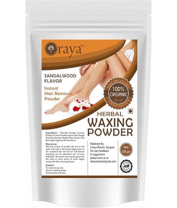 ORAYA Waxing Hair Removal Powder (Helps also in Hair Removal Powder D-Tan, Remove Dead Cells) 100 g
