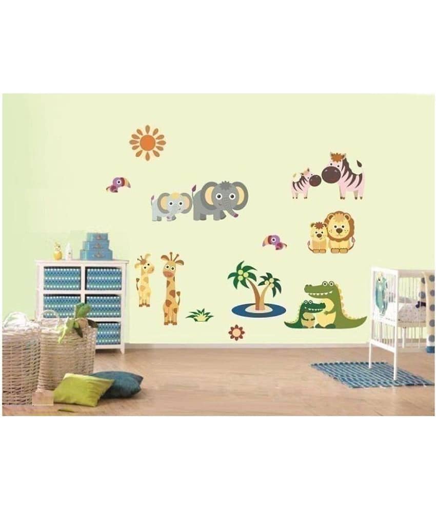 Print Mantras animal Animals Sticker ( 130 x 130 cms )