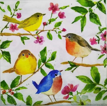 Decoupage Napkin / Tissue papers - 33cm by 33cm - GT1536