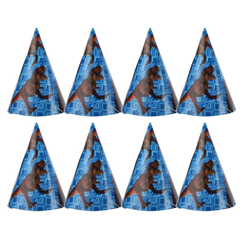 Dinosaur Theme Hats - 8PC - Party and Festive Needs | Buy online on ZillyBuy