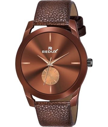 Redux - Brown Leather Analog Men's Watch