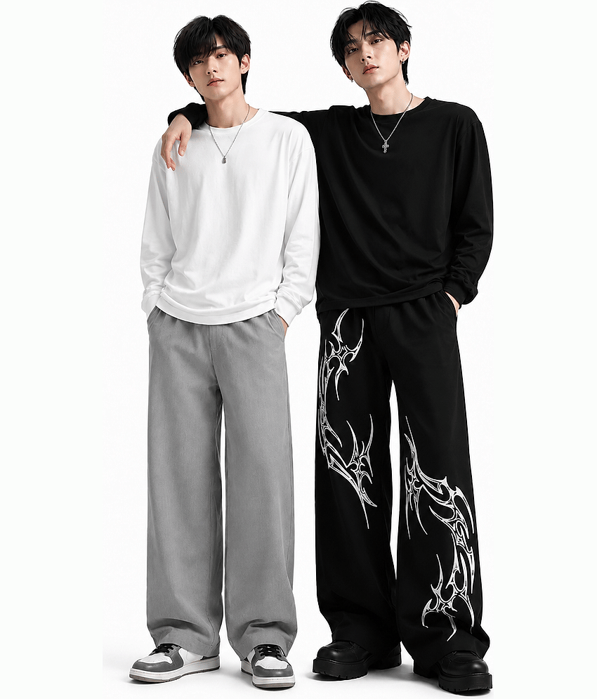 attitude start of fashion Grey Lycra Men's Trackpants ( Pack of 2 )