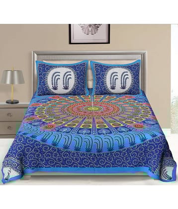 Uniqchoice Cotton Double Bedsheet ( Yellow )