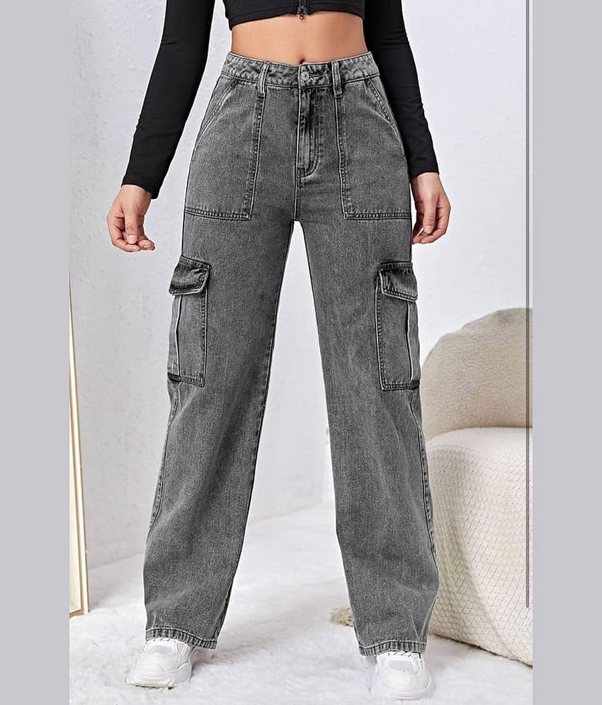 9x denims - Grey Denim Regular Fit Women's Jeans ( Pack of 1 )