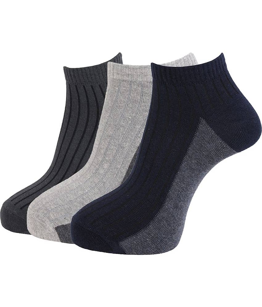 Dollar Socks - Cotton Men's Colorblock Multicolor Ankle Length Socks ( Pack of 3 )