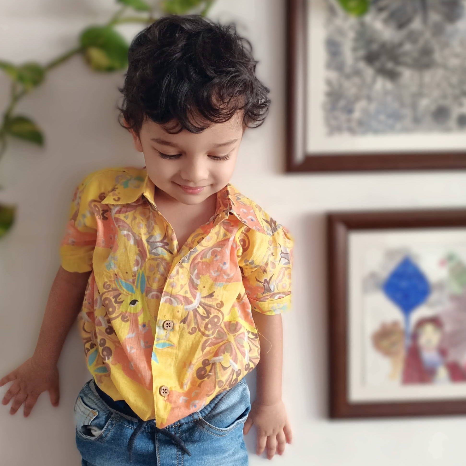 Cotton Malmal Shirt | Funny Bunny-0-6M