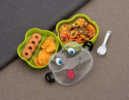 Froggy Fun Kids Lunch Box with Spoon