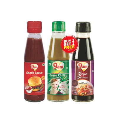 9am Snack, Green Chilli & Soya Sauce - Combo Pack, 600 gm