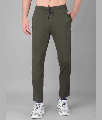 Dollar Olive Green Cotton Blend Men's Trackpants ( Pack of 1 )