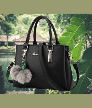 THE MONAINA CEAPT Shoulder Bag PU Set of 1 ( Black )