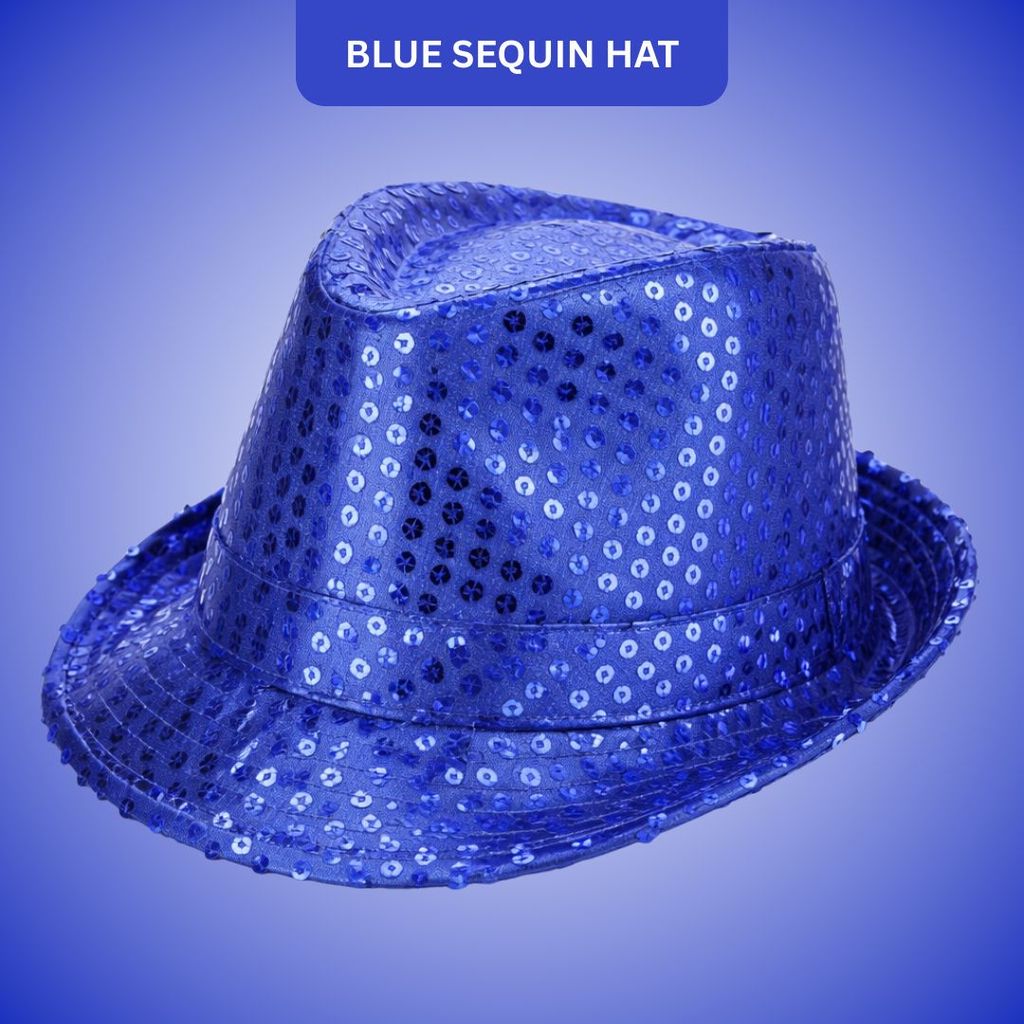 Sequin Hat Blue - Party and Festive Needs | Buy online on ZillyBuy
