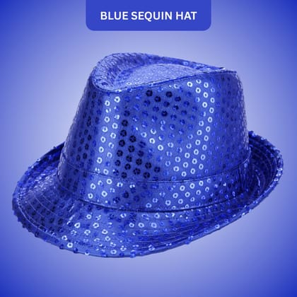 Sequin Hat Blue