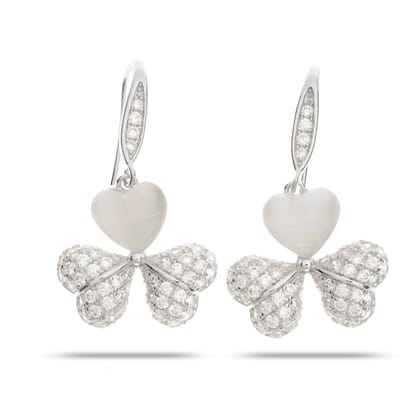 Aria Danglers | 925 Silver Earring for Women-Silver