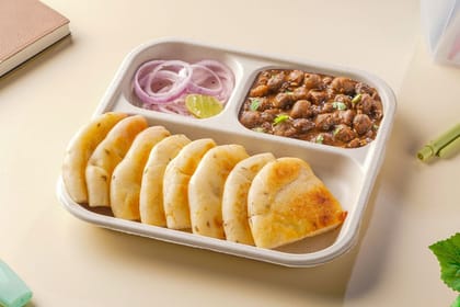 Pindi Chole with Kulcha Lunchbox Pindi Chole with Kulcha Lunchbox