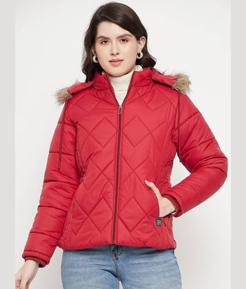 VERO AMORE - Polyester Maroon Parka Jackets Pack of 1