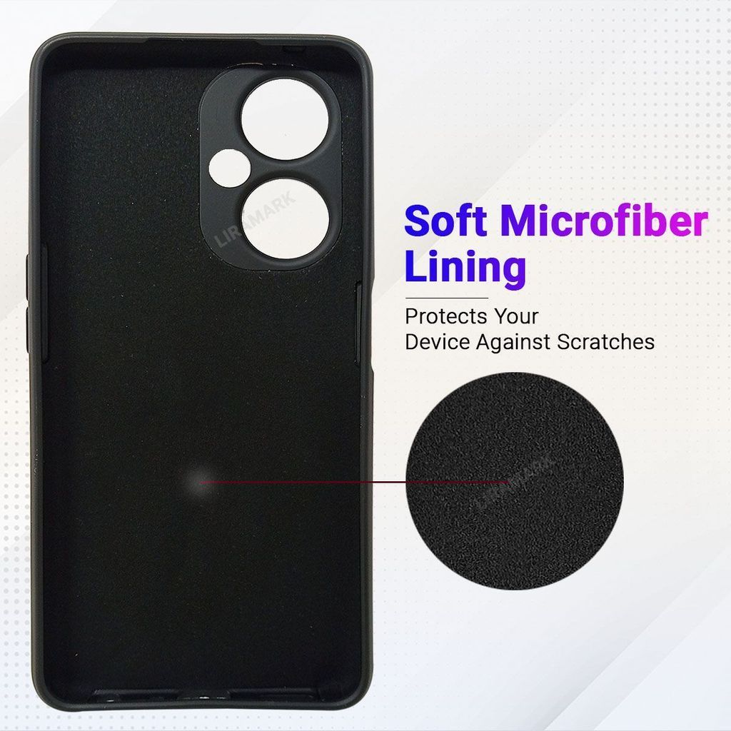 LIRAMARK Liquid Silicone Soft Back Cover Case for OnePlus Nord CE 3 Lite 5G / 1+Nord CE 3 Lite 5G