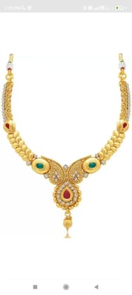 Elegant Santhi Rolled Gold Jewellery Set