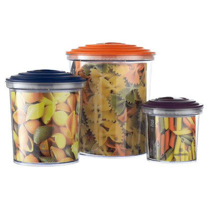 Modi Care Airtight 3 Piece Round Canisters