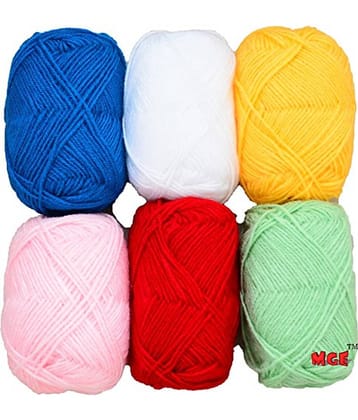 M.G Enterprise 4 Ply Knitting Yarn Combo Wool, Bunny 4 Mix 150 gm Best Used with Knitting Needles, Crochet Needles Wool Yarn for Knitting