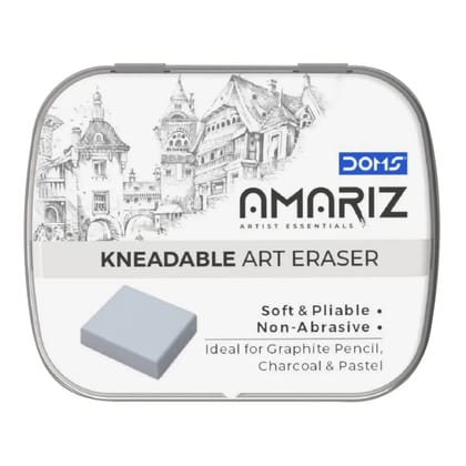 Doms Amariz Kneadable Art Eraser Soft & Pliable Ideal For Graphite Pencil, Charcoal & Pastel