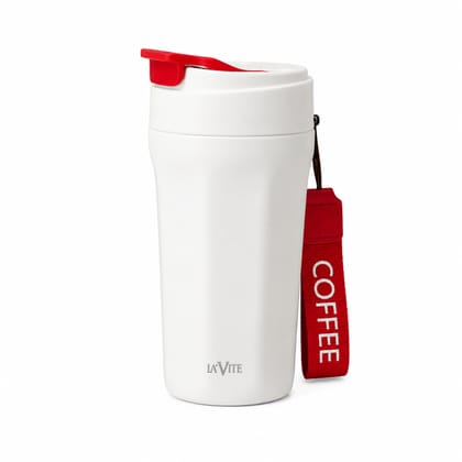 LA VITE 400 ml Double-Wall Glass-Interior Tumbler (2-in-1 Straw + Sipper) LA VITE 400 ml Double-Wall Glass-Interior Tumbler (2-in-1 Straw + Sipper) - Green