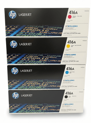 HP 416A Color Toner Cartridge Set of 4 CF410A, CF411A, CF412A, CF413A for HP Color LaserJet Pro M454 / M479 Series Printers