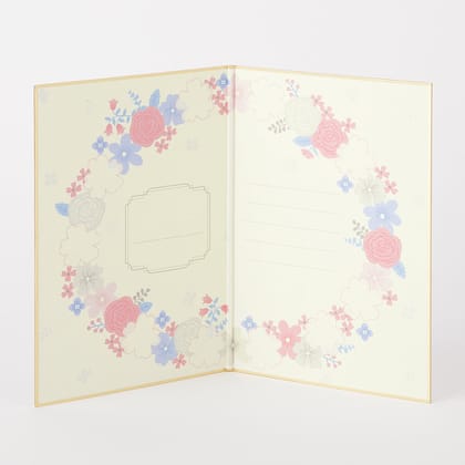 Midori Signature Board <B6> with Envelope - Wreath