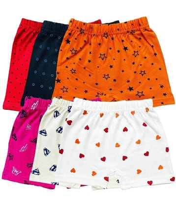 Diaz Pack of 6 Cotton Bloomers For Girls ( Multicolor )