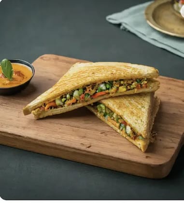 Mixed Masala Sandwich With Veggies [2 Pieces]