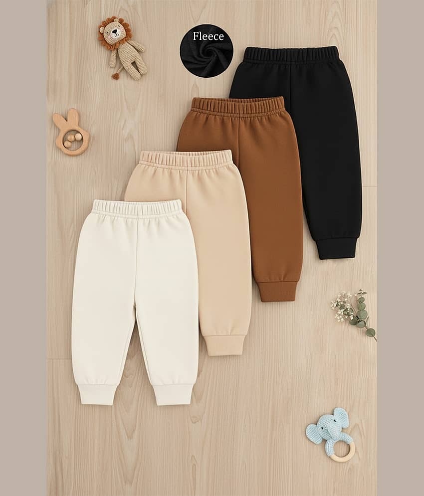 Trampoline Pack of 4 Boys Fleece Trackpant ( Multi Color )