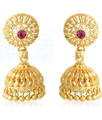 Vighnaharta Traditional wear Gold Plated alloy jhumka Earring for Women and Girls ( Pack of- 1 Pair jhumka Earring)