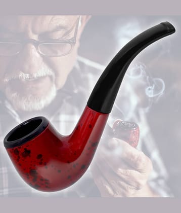 JMALL Brown 9 cm Wooden Pipe - Pack of 1