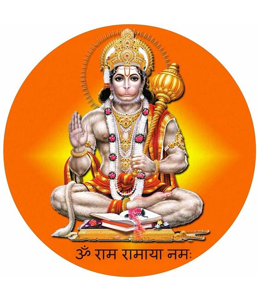 Asmi Collection Hanuman Wall Sticker ( 40 x 40 cms )