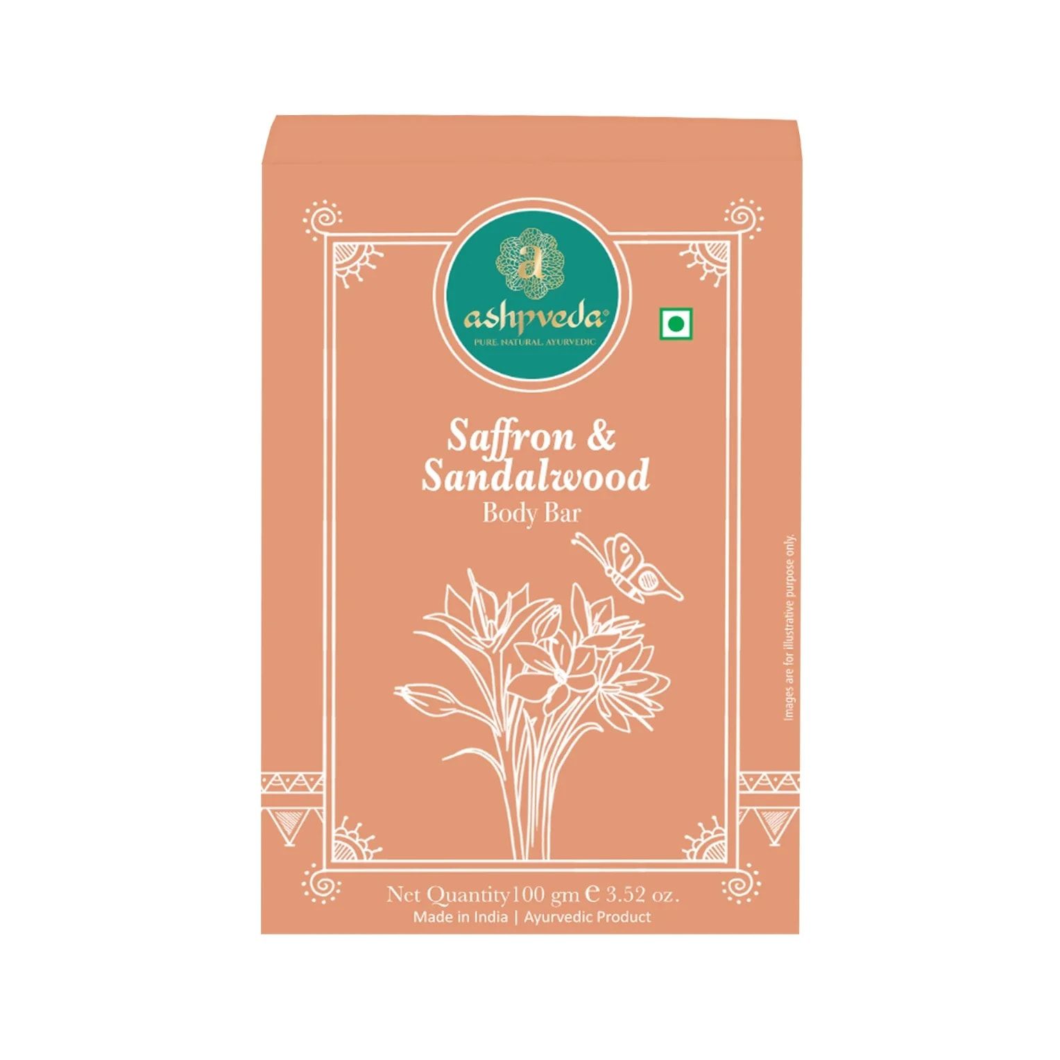 ashpveda Sandalwood & Saffron Bathing Soap