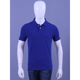 REDLINE MENS BLUE SOLID POLO T-SHIRTS